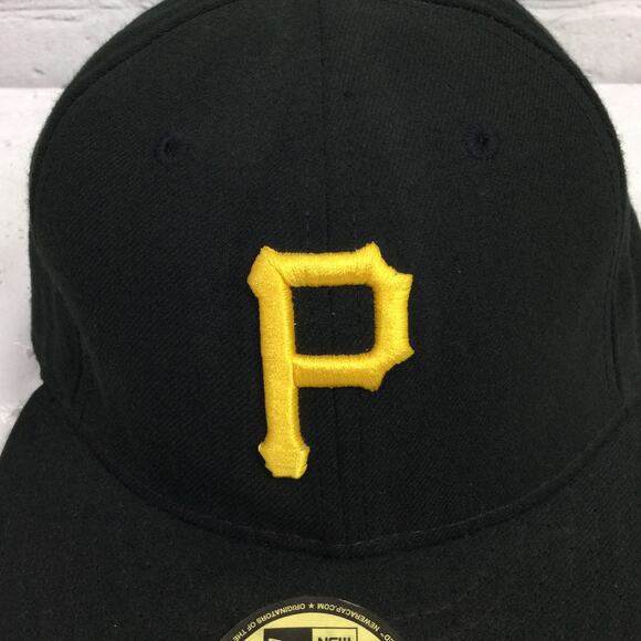 New Era 59Fifty Black Pittsburgh Official on Field Embroidered Logo Fitted Hat 7 - Picture 3 of 14